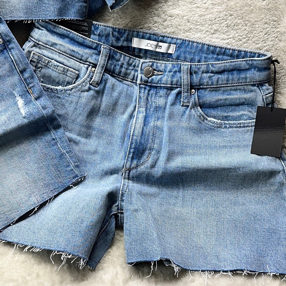 3 Pairs Joe's Jeans High Rise and Cut Off Shorts Size 27 Raw Hem - Picture 4 of 8
